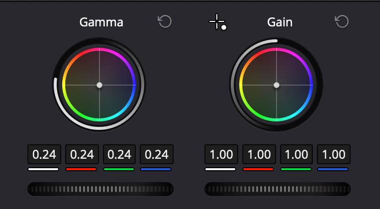 Gain & Gamma in Color Wheels